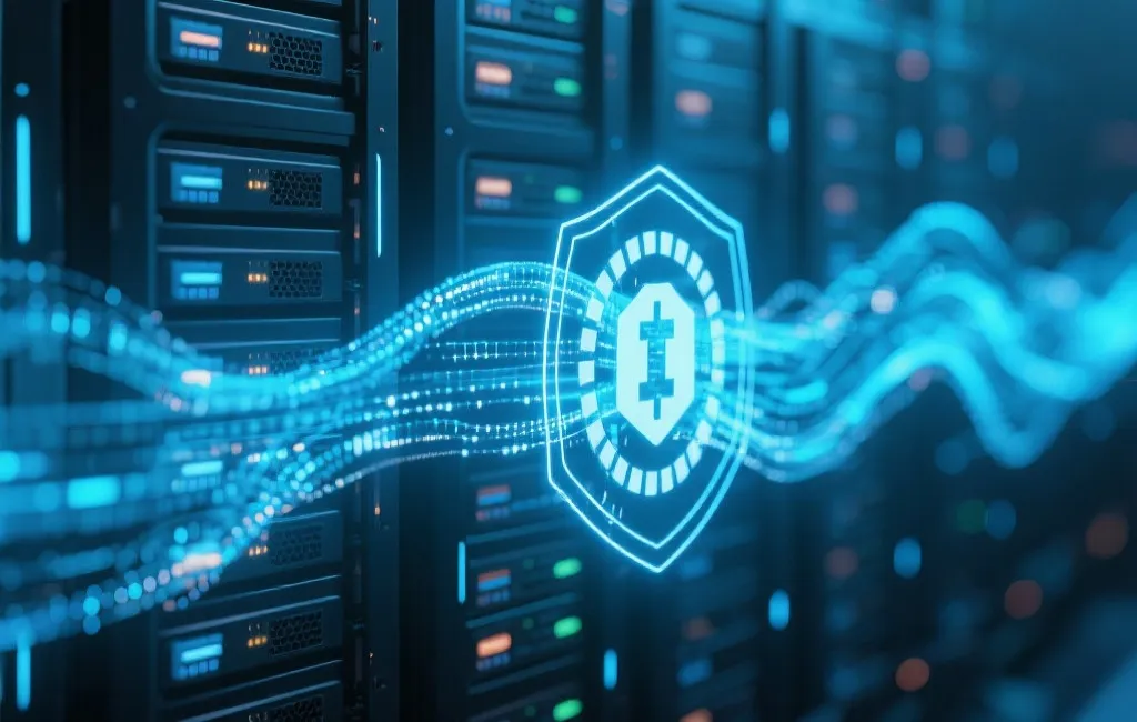 数据处理与安全机制示意图